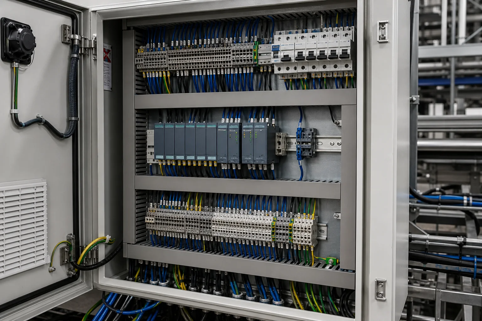 Control Panel Wiring cable management application